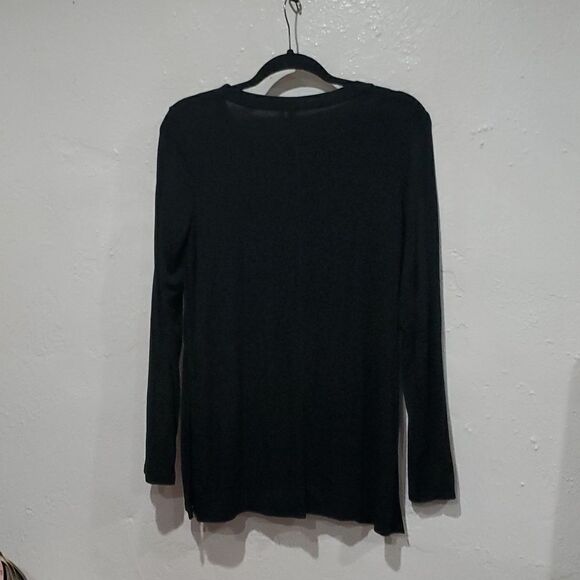Banana Republic The Signature Tee Collection Long Sleeve Tunic in Black Size S - Picture 6 of 13
